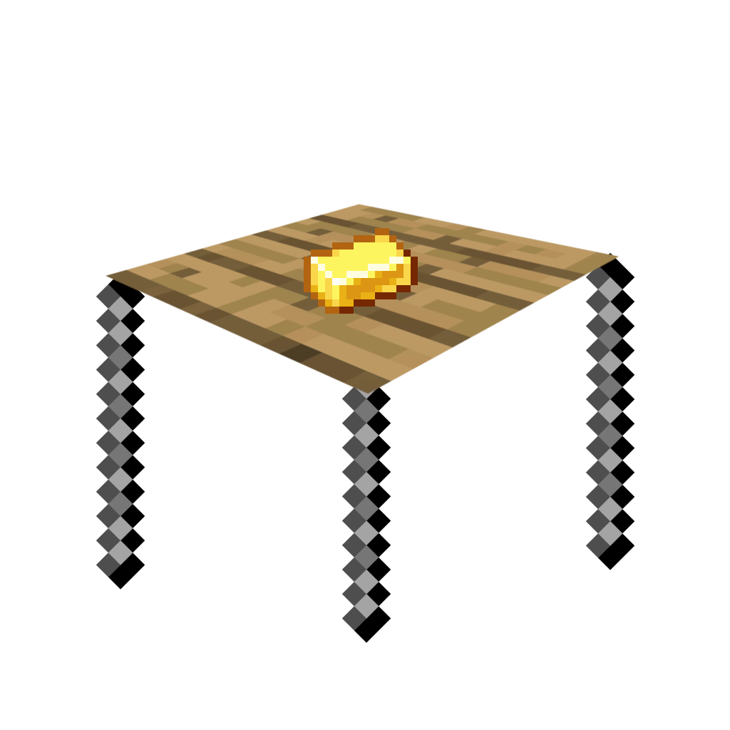 a three legged table. the legs are 'career', 'family', and 'friends'. atop sits a gold bar titled 'fun'